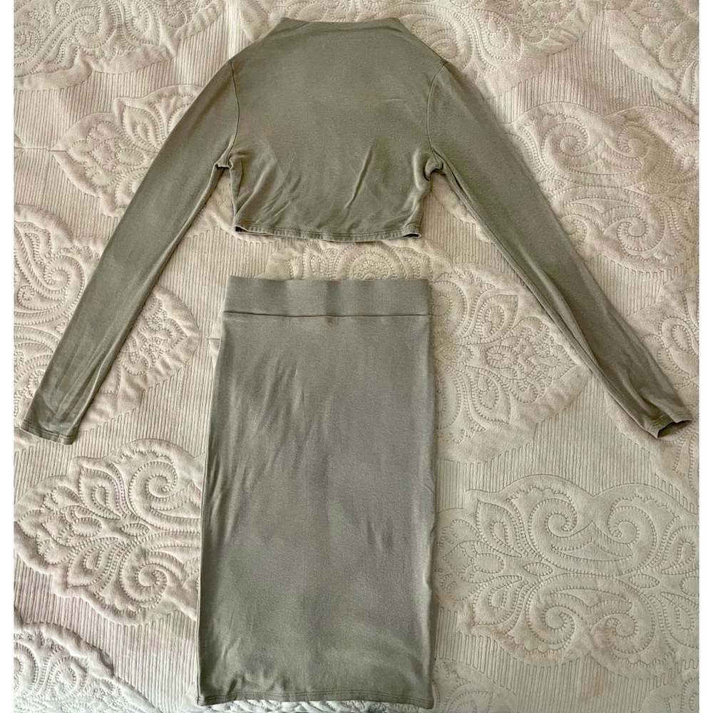 Naked Wardrobe Snatched Skirt Set
